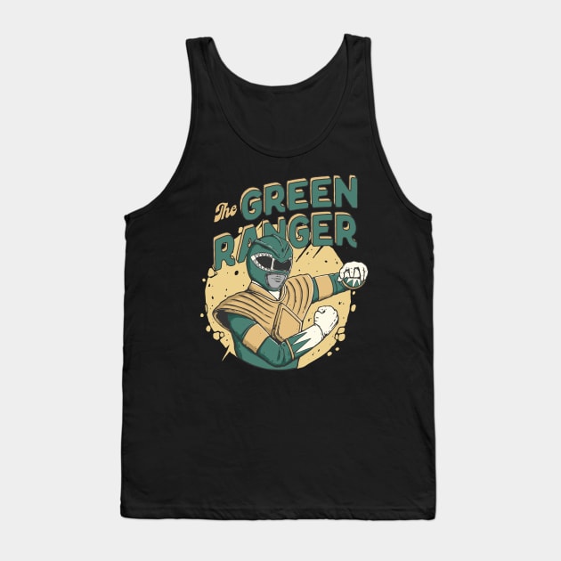 Mighty Morphin Green Ranger Tank Top by LukmannHak